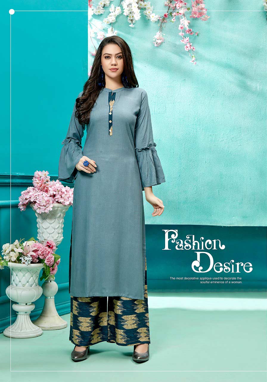 Zurri Vol-4 Parra Studio Pure Rayon Plazo Kurti Zurri Vol-4 Parra Studio Pure Rayon Plazo Kurti